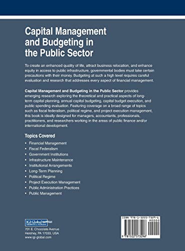 Capital Management and Budgeting in the Public Sector (Advances in Public Policy and Administration)