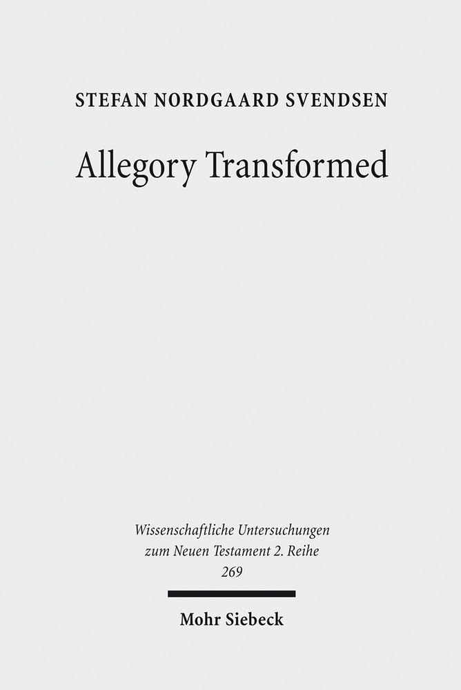 Allegory Transformed: The Appropiation of Philonic Hermeneutics in the Letters to the Hebrews