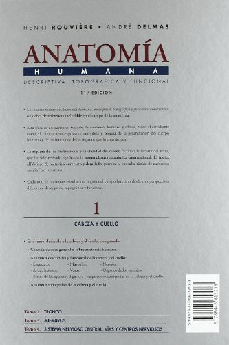 Anatomía Humana Descriptiva, topográfica y funcional. Tomo 1. Cabeza y cuello (Spanish Edition)