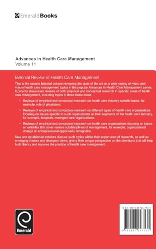 Biennial Review of Health Care Management (Advances in Health Care Management, 11)