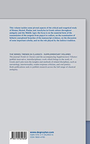 Approaches to Greek Poetry: Homer, Hesiod, Pindar, and Aeschylus in Ancient Exegesis (Trends in Classics - Supplementary Volumes, 73)