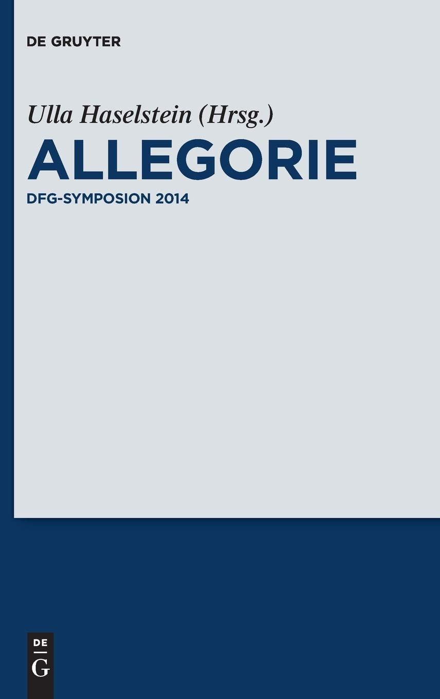 Allegorie: DFG-Symposion 2014 (German Edition)