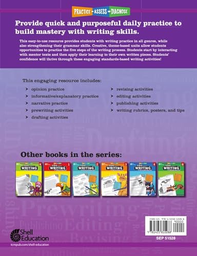 180 Days™: Includes 4 Assorted Workbooks for Reading, Math, Writing, and Grammar Skills for 5th Grade Practice Workbook for Classroom and Home, Cool & Fun Practice Created by Teachers