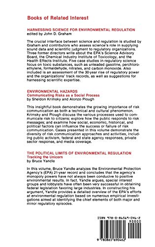 Bargaining With Uncertainty: Decision-Making in Public Health, Technologial Safety, and Environmental Quality