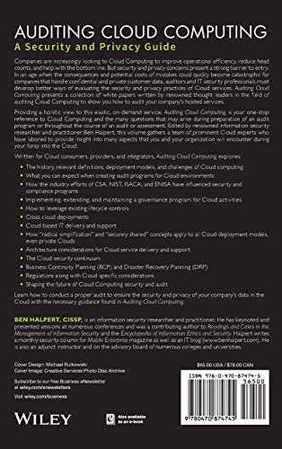 Auditing Cloud Computing: A Security and Privacy Guide (Wiley Corporate F&A)