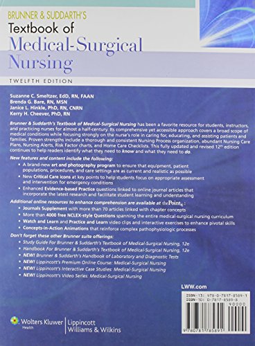 Brunner & Suddarth's Textbook of Medical-Surgical Nursing