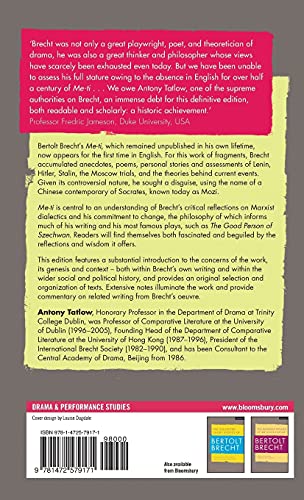 Bertolt Brecht's Me-ti: Book of Interventions in the Flow of Things