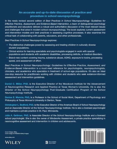Best Practices in School Neuropsychology: Guidelines for Effective Practice, Assessment, and Evidence-Based Intervention