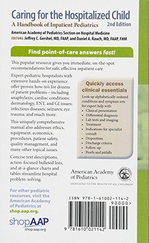 Caring for the Hospitalized Child: A Handbook of Inpatient Pediatrics