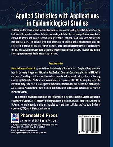 Applied Statistics with Applications in Epidemiological Studies