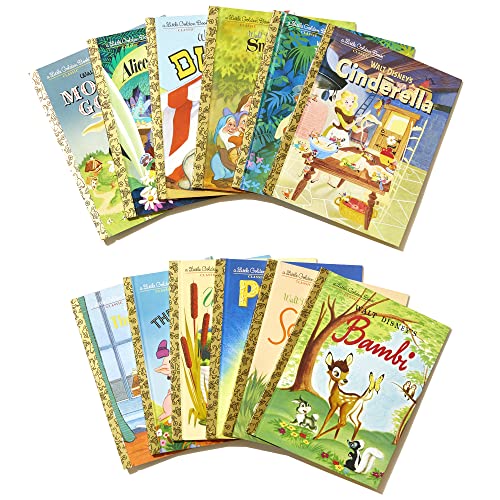 12 Beloved Disney Classic Little Golden Books (Boxed Set)