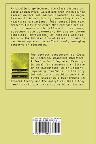 Cases in Bioethics: Selections from the Hastings Center Report