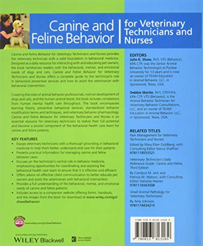 Canine and Feline Behavior for Veterinary Technicians and Nurses