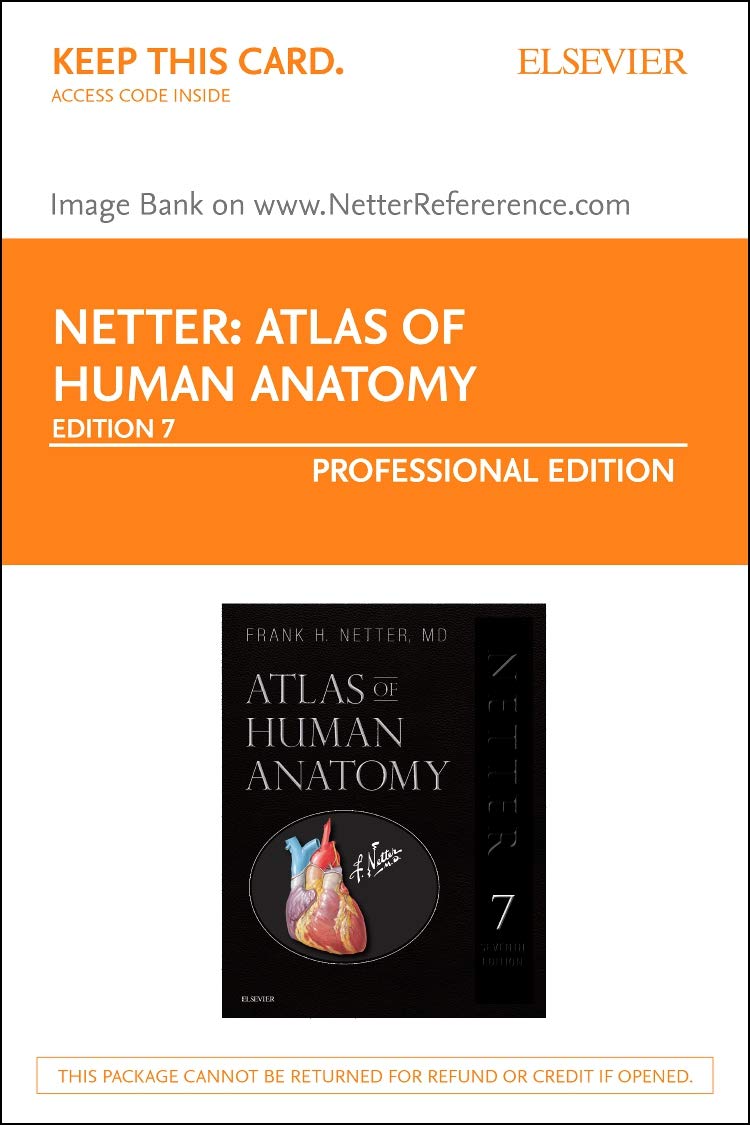 Atlas of Human Anatomy: NetterReference.com Access with Full Downloadable Image Bank (Retail Access Card), 7e (Netter Basic Science)