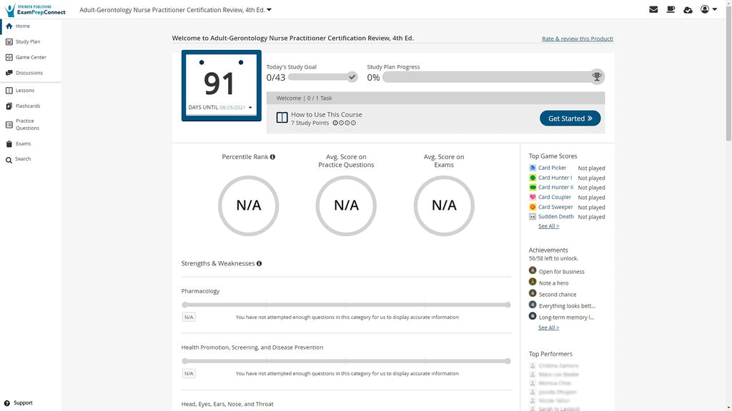 Adult-Gerontology Nurse Practitioner Certification Intensive Review, Fourth Edition (Digital Access Card: 6-Month Subscription): Web/iOS/Android/Amazon Fire