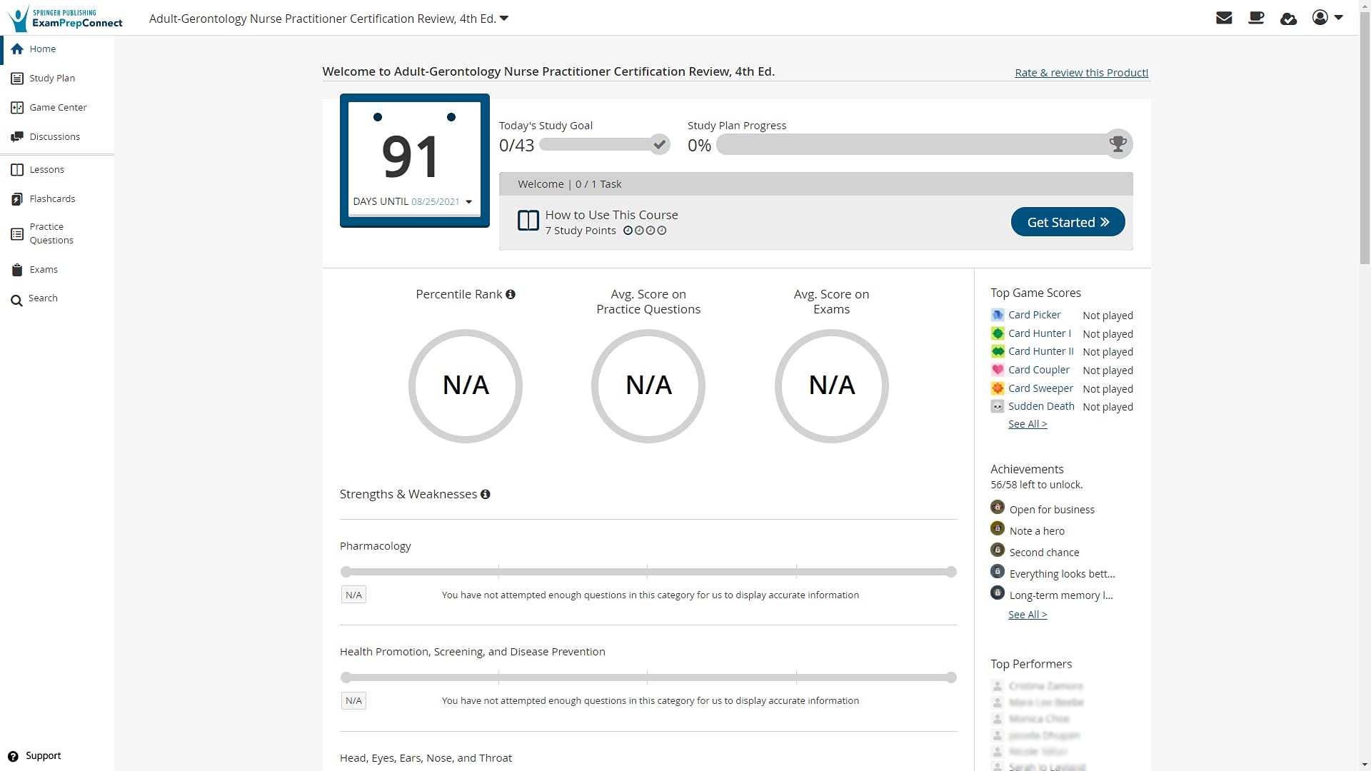 Adult-Gerontology Nurse Practitioner Certification Intensive Review, Fourth Edition (Digital Access Card: 6-Month Subscription): Web/iOS/Android/Amazon Fire