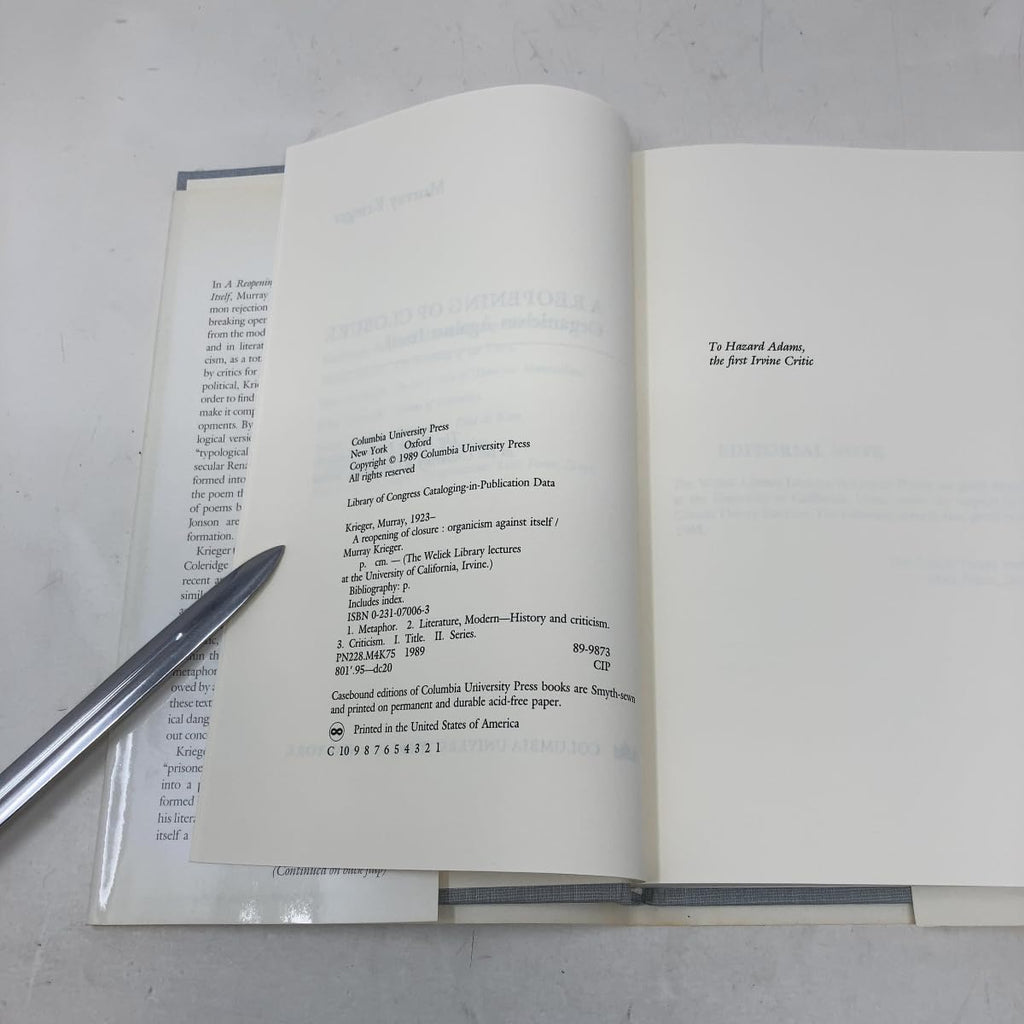 A Reopening of Closure