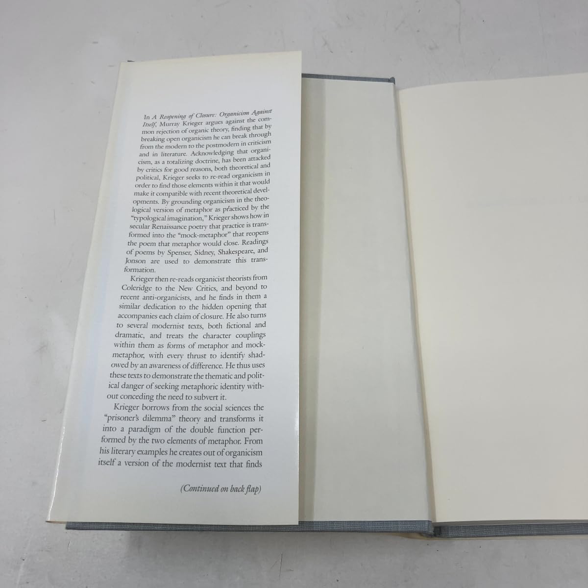 A Reopening of Closure