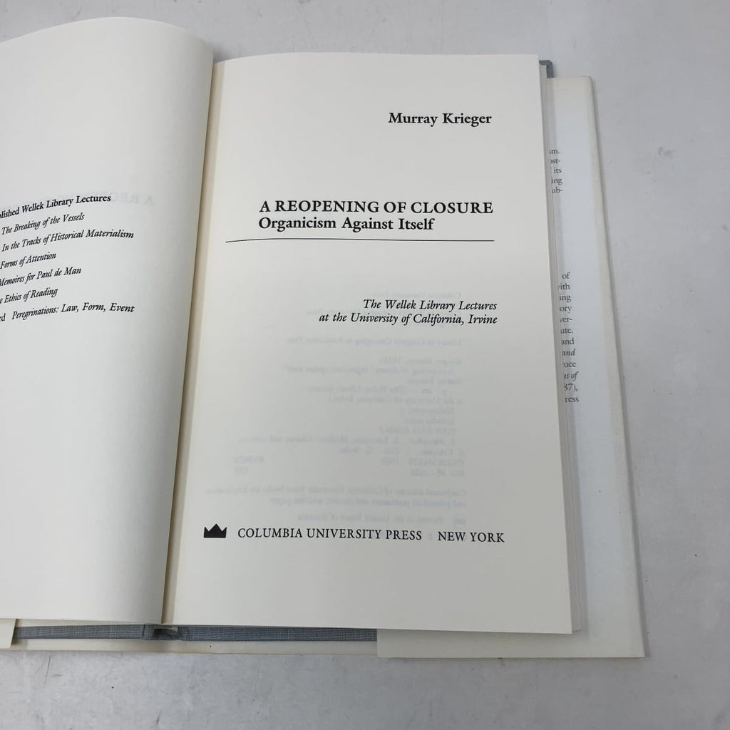 A Reopening of Closure