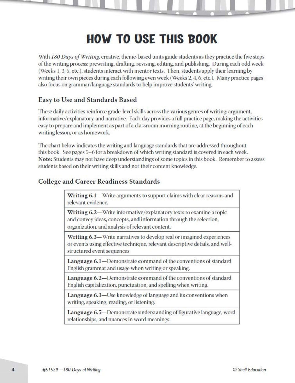 180 Days™: Includes Reading 2nd Edition, Writing, and Math for 6th Grade Practice Workbook for Classroom and Home, Cool and Fun Practice Created by Teachers