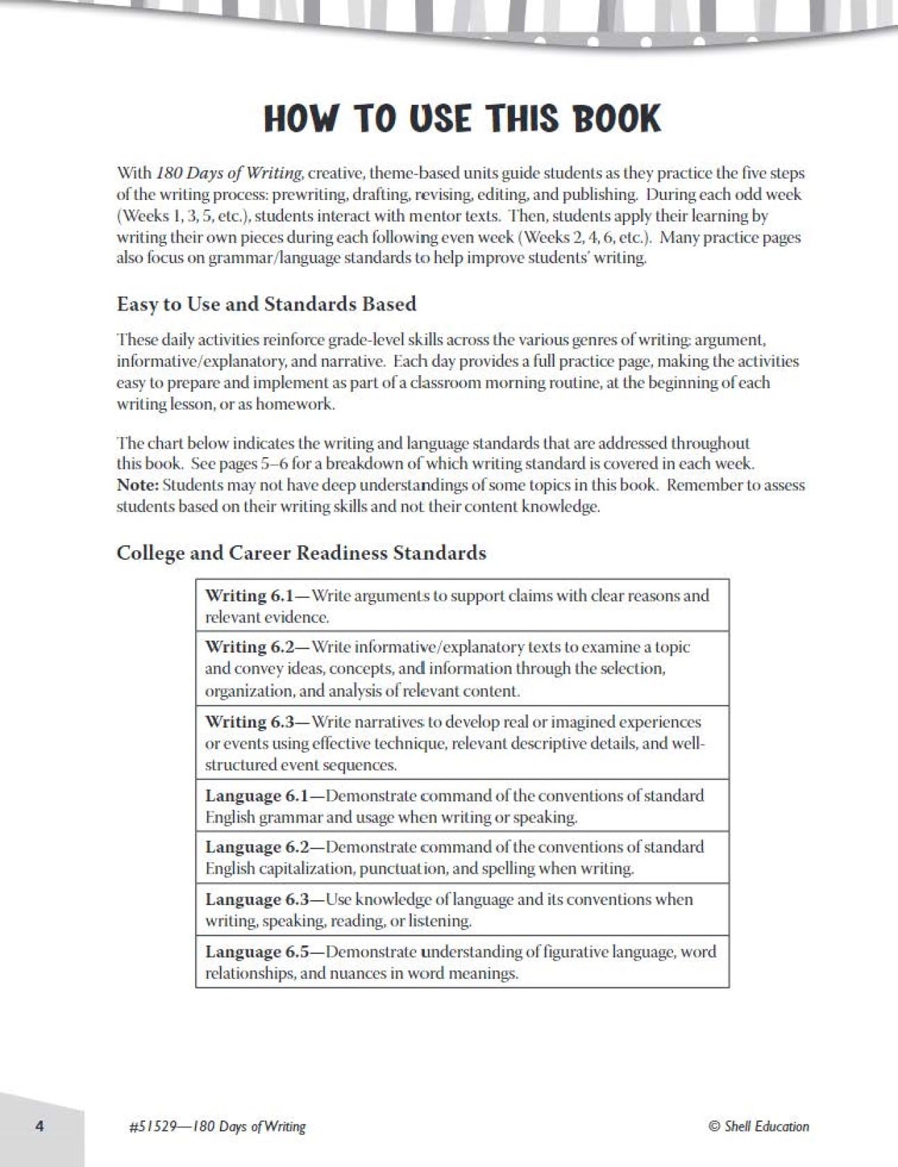 180 Days™: Includes Reading 2nd Edition, Writing, and Math for 6th Grade Practice Workbook for Classroom and Home, Cool and Fun Practice Created by Teachers