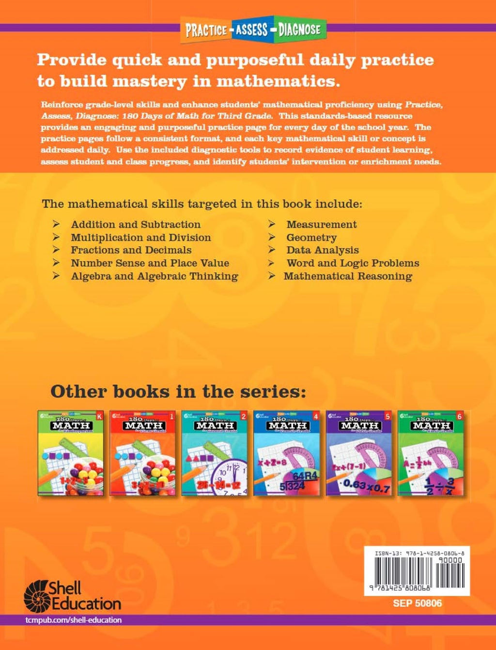 180 Days™: Includes Reading, Writing, and Math for 3rd Grade Practice Workbook for Classroom and Home, Cool and Fun Practice Created by Teachers