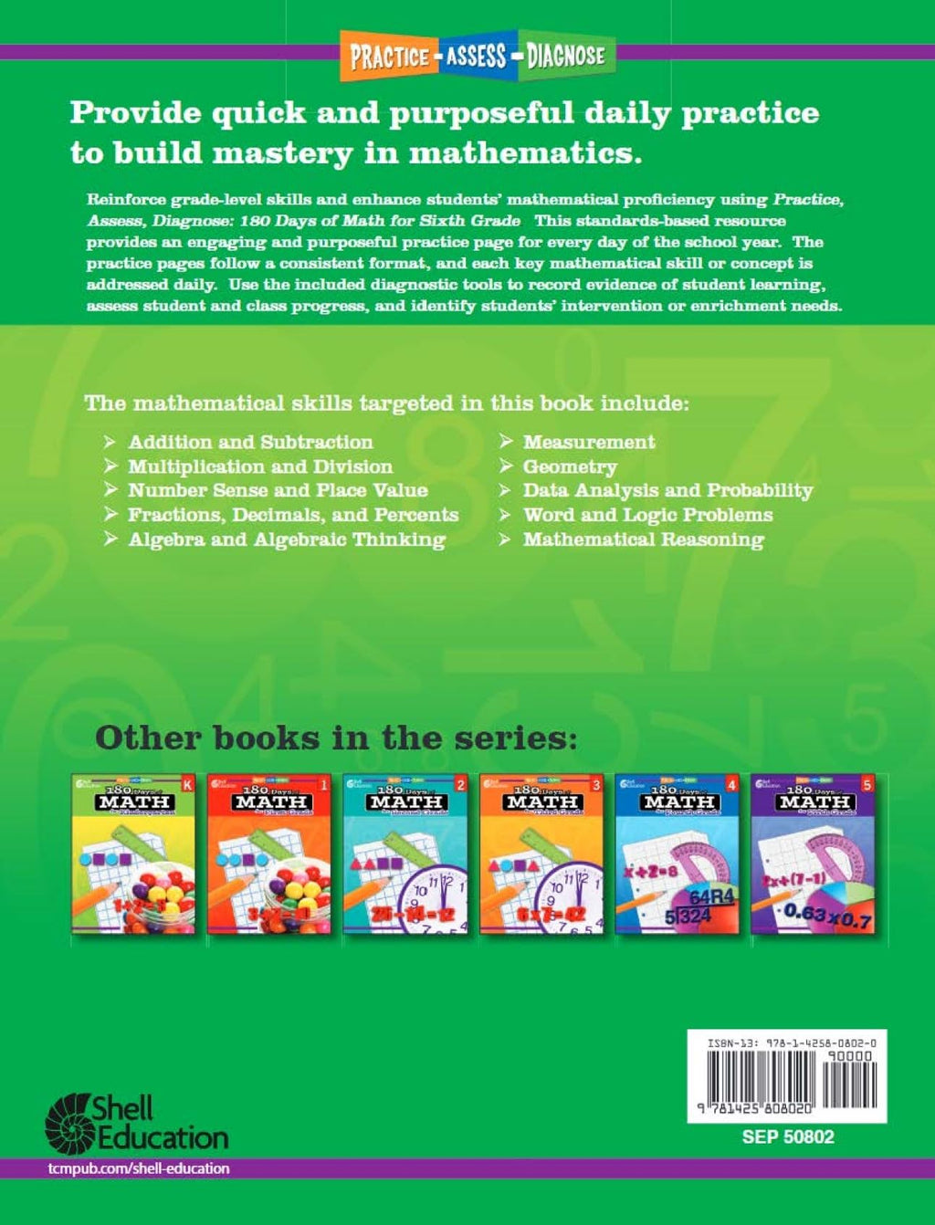 180 Days™: Includes Reading 2nd Edition, Writing, and Math for 6th Grade Practice Workbook for Classroom and Home, Cool and Fun Practice Created by Teachers