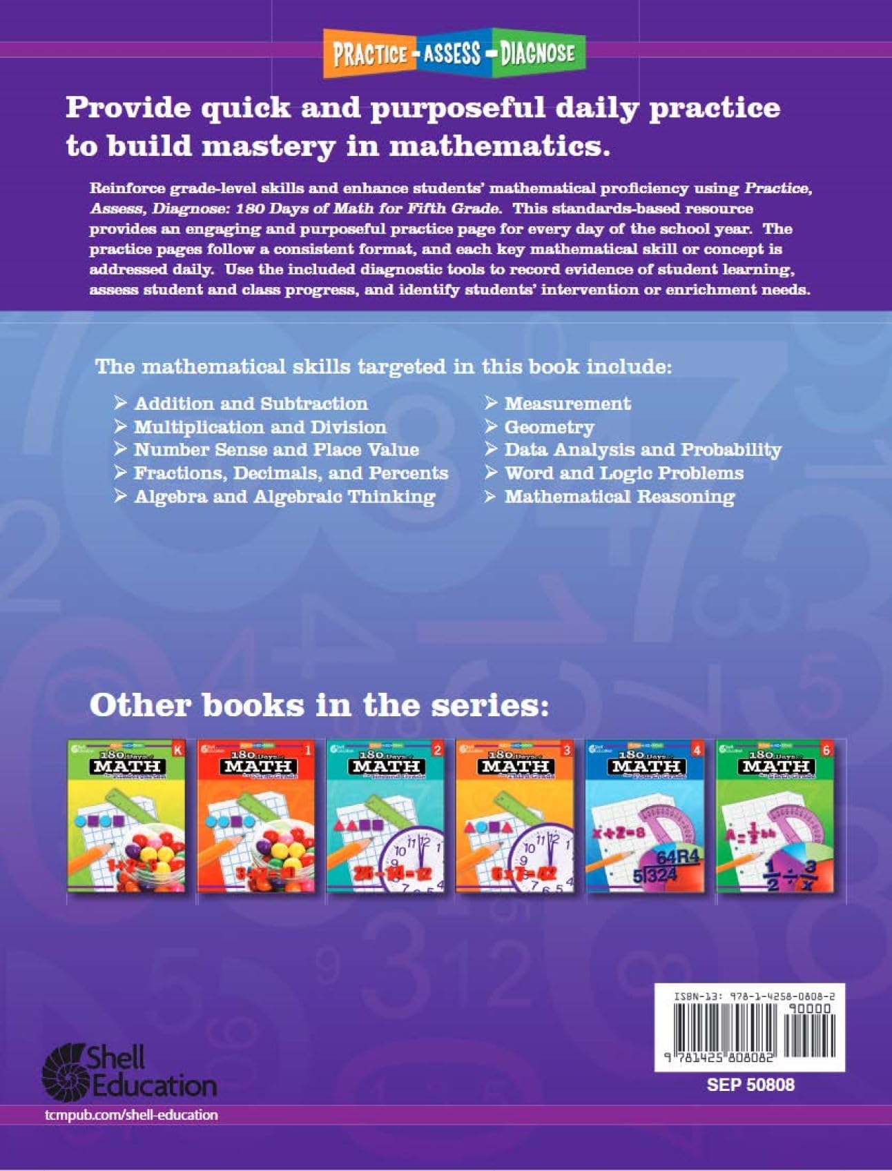 180 Days™: Includes Reading 2nd Edition, Writing, and Math for 5th Grade Practice Workbook for Classroom and Home, Cool and Fun Practice Created by Teachers