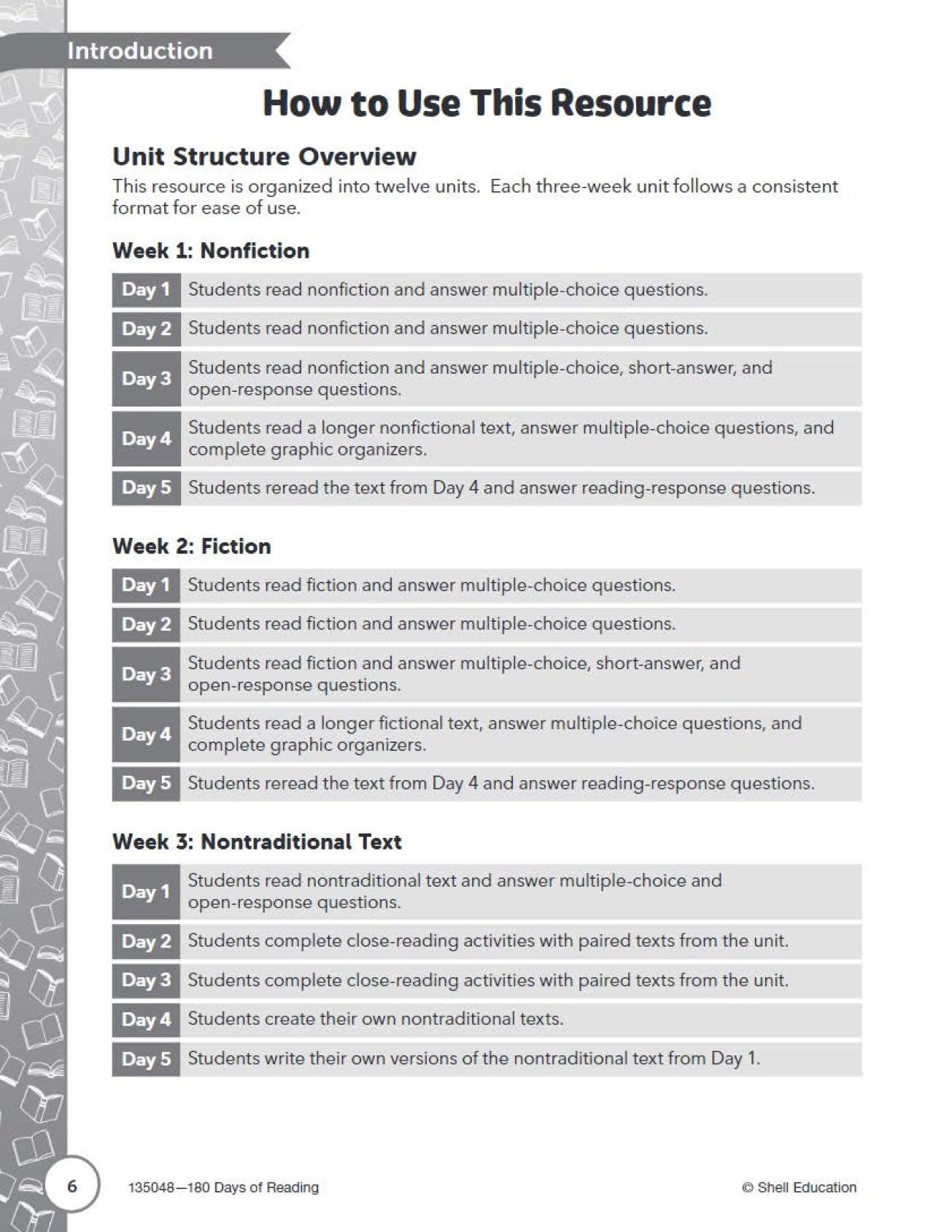 180 Days™: Includes Reading 2nd Edition, Writing, and Math for 6th Grade Practice Workbook for Classroom and Home, Cool and Fun Practice Created by Teachers