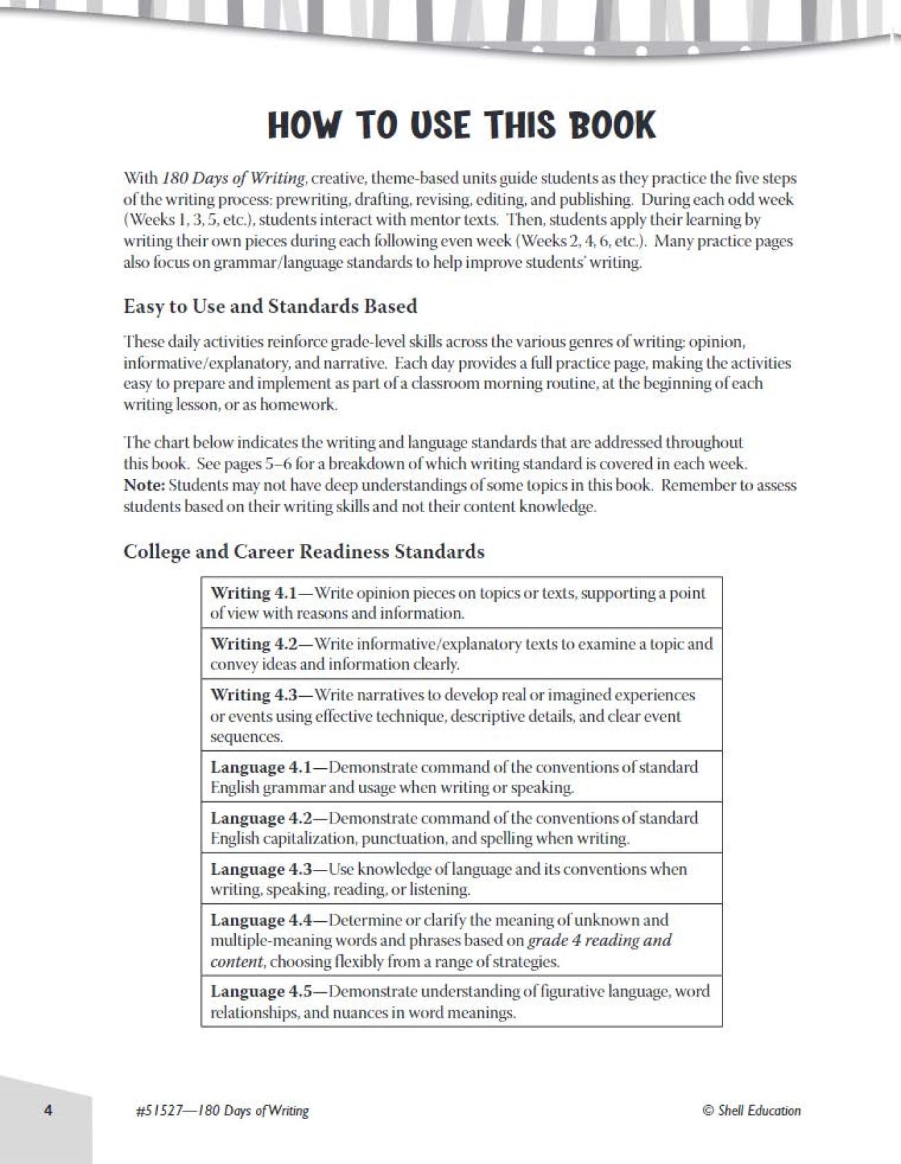 180 Days™: Includes Reading 2nd Edition, Writing, and Math for 4th Grade Practice Workbook for Classroom and Home, Cool and Fun Practice Created by Teachers