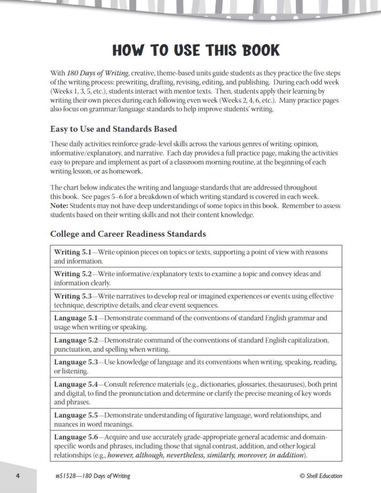 180 Days™: Includes Reading 2nd Edition, Writing, and Math for 5th Grade Practice Workbook for Classroom and Home, Cool and Fun Practice Created by Teachers