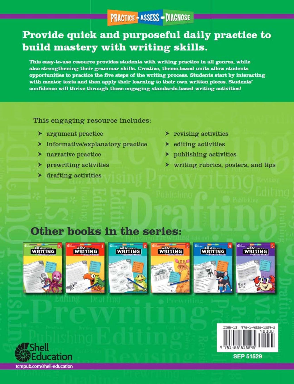 180 Days™: Includes Reading 2nd Edition, Writing, and Math for 6th Grade Practice Workbook for Classroom and Home, Cool and Fun Practice Created by Teachers
