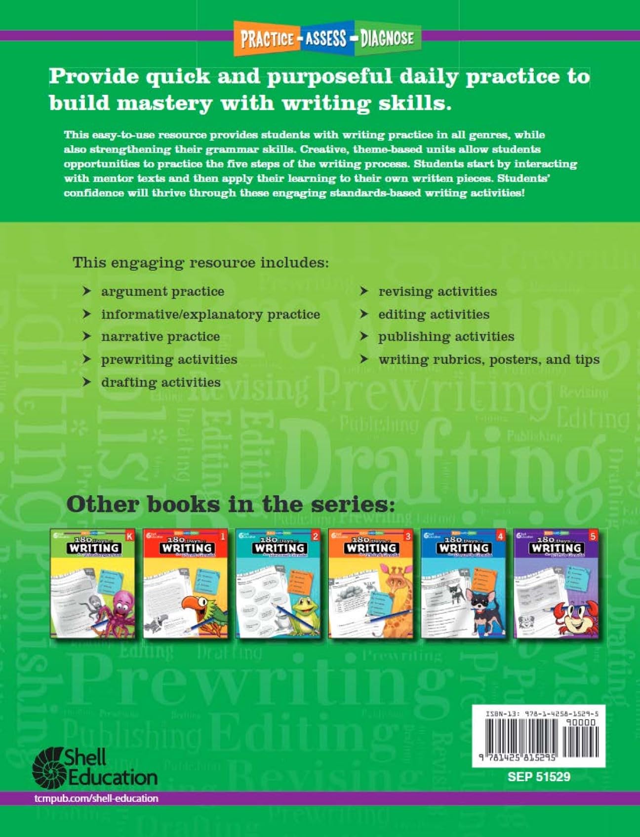 180 Days™: Includes Reading 2nd Edition, Writing, and Math for 6th Grade Practice Workbook for Classroom and Home, Cool and Fun Practice Created by Teachers