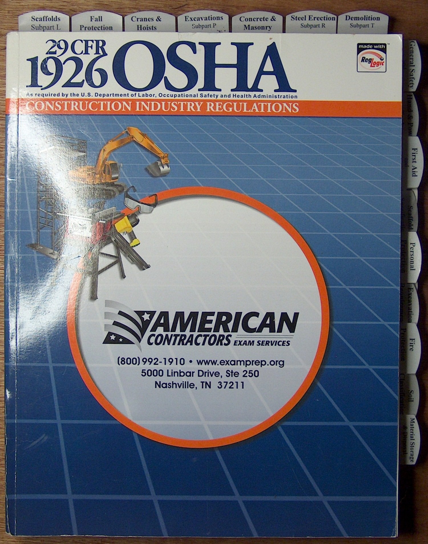 1926 OSHA Construction Industry Regulations Book (July 2008)