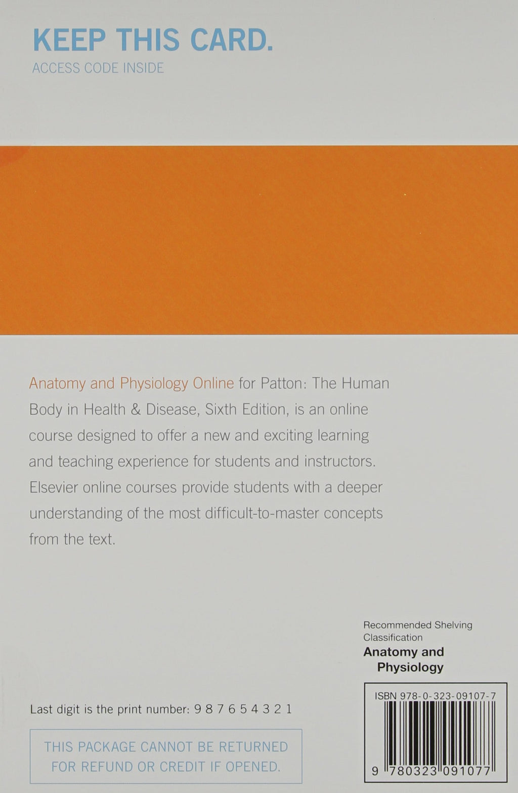 Anatomy and Physiology Online for The Human Body in Health & Disease (Access Code and Textbook Package)