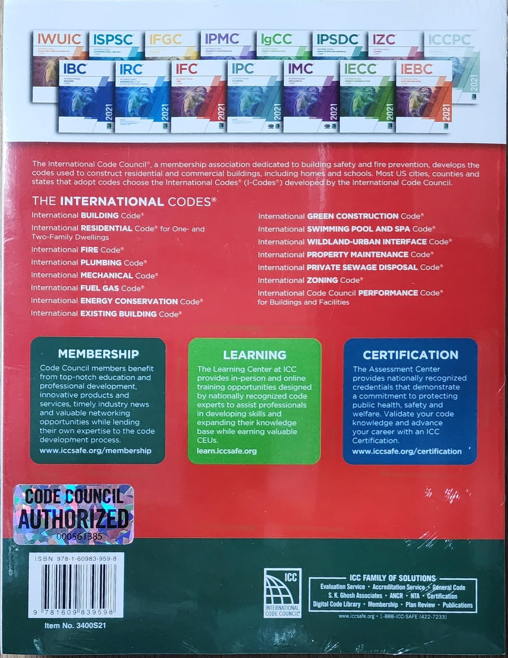 2021 International Fire Code (International Code Council Series)