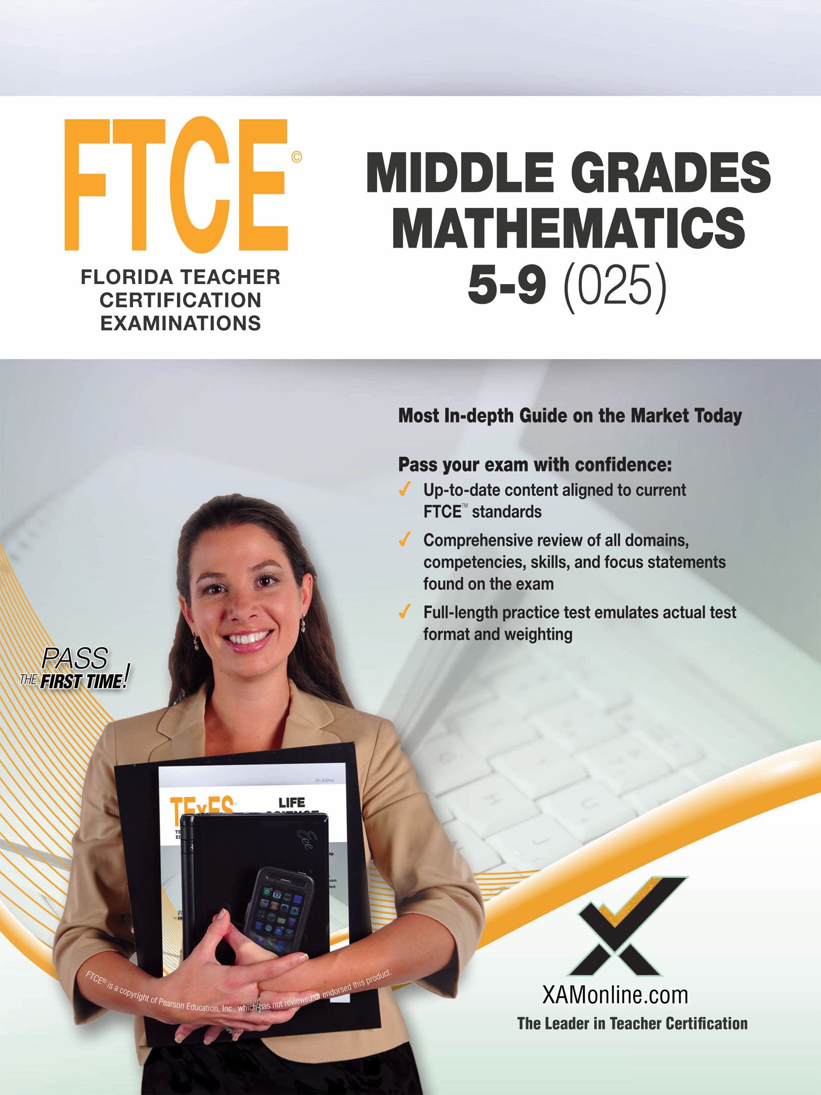 2017 FTCE Middle Grades Math 5-9 (025) (Florida Teacher Certification Examinations (FTCE))
